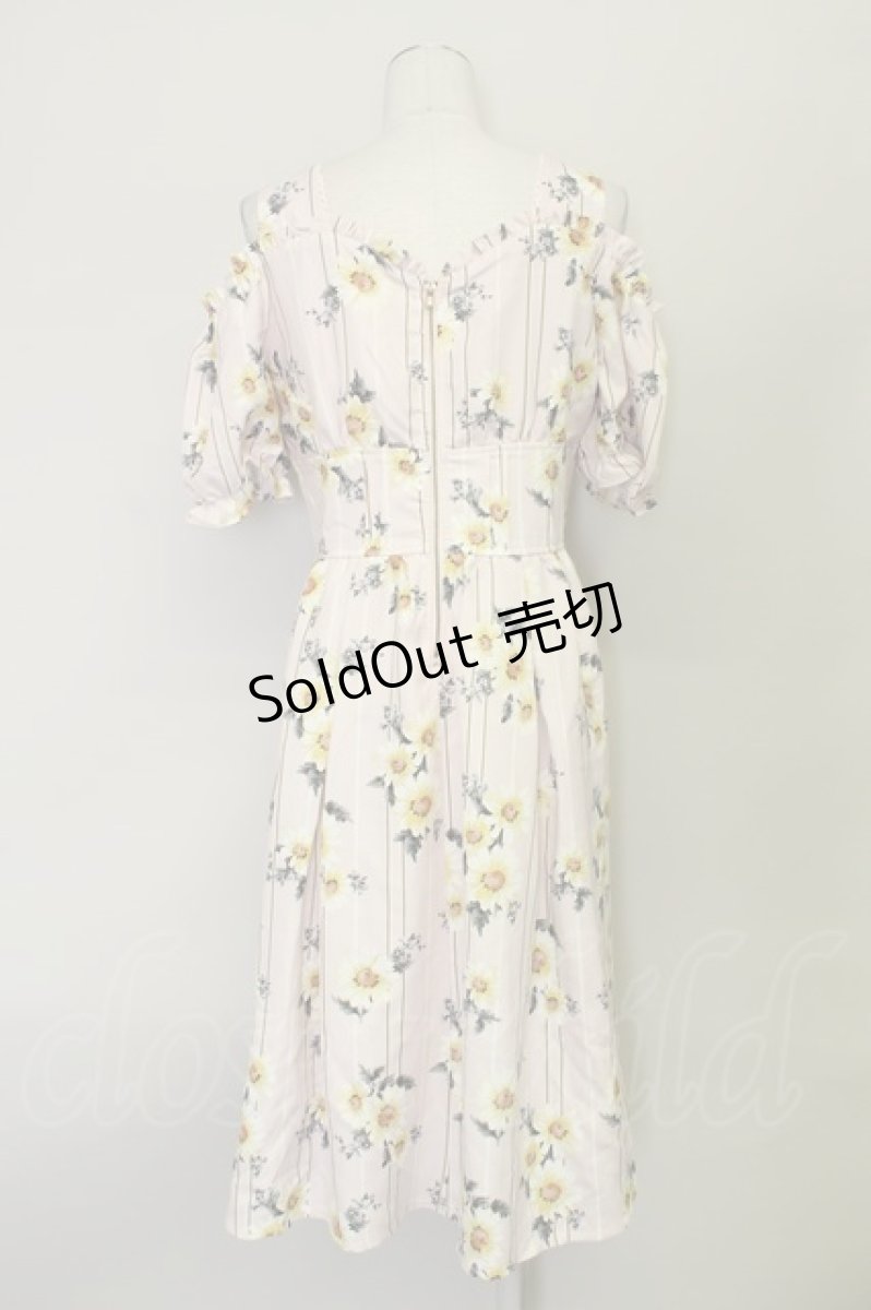 画像2: 【SALE】axes femme POETIQUE /ひまわりワンピース  ピンク T-24-03-04-017-AX-OP-AS-ZH (2)