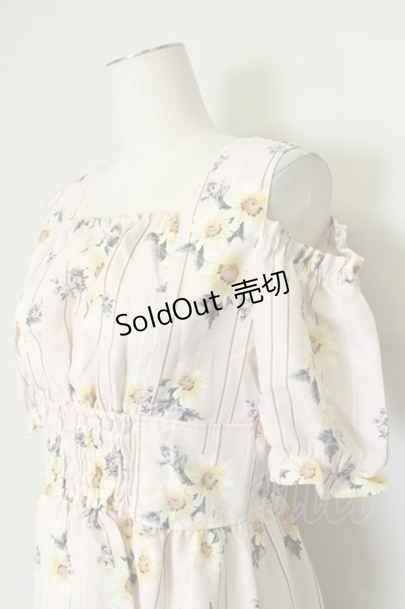 画像5: 【SALE】axes femme POETIQUE /ひまわりワンピース  ピンク T-24-03-04-017-AX-OP-AS-ZH (5)