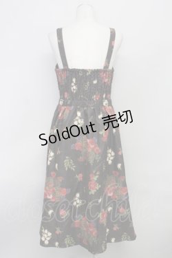 画像2: 【SALE】axes femme / バスケットブーケ柄ジャンスカ  ブラウン T-24-03-06-029-AX-OP-AS-ZT358