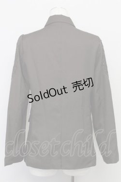 画像2: 【SALE】axes femme / 肩レースロングジャケット M 茶 T-24-03-06-007-AX-JA-SZ-ZT354