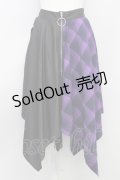 NieR Clothing / イレヘムスカート  黒ｘ紫 T-24-03-09-030-PU-SK-AS-ZT