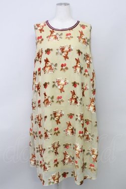 画像1: Franche Lippee / うさぎヴィンテージワンピース  オフ T-24-03-13-022-LO-OP-UT-ZY
