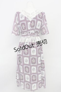 画像2: 【SALE】axes femme / フルーツアート柄ワンピース  パープルワイン T-24-03-13-025-AX-OP-AS-ZT412