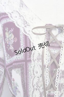 画像5: 【SALE】axes femme / フルーツアート柄ワンピース  パープルワイン T-24-03-13-025-AX-OP-AS-ZT412