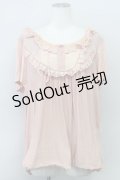 Franche Lippee /  ヨークフリルトップス  ピンク T-24-03-13-011-LO-TO-UT-ZT411