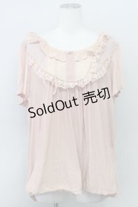 Franche Lippee /  ヨークフリルトップス  ピンク T-24-03-13-011-LO-TO-UT-ZT411
