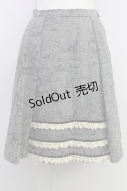 画像1: Emily Temple cute /うさぎの学校スカート  グレー T-24-03-14-025-ET-SK-SZ-ZT040