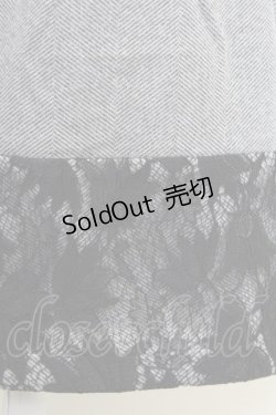 画像3: 【SALE】axes femme / ヘリンボーン柄カットパンツ M グレー T-24-03-14-026-AX-PA-SZ-ZT040