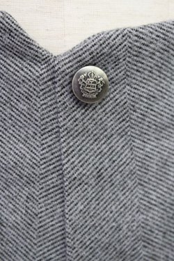 画像4: axes femme / ヘリンボーン柄カットパンツ M グレー T-24-03-14-026-AX-PA-SZ-ZT040