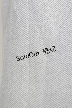 画像5: 【SALE】axes femme / ヘリンボーン柄カットパンツ M グレー T-24-03-14-026-AX-PA-SZ-ZT040