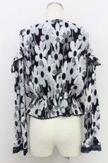 画像2: 【SALE】axes femme / 肩開き花柄起毛カットプルオーバー M 紺 T-24-03-14-005-AX-TO-SZ-ZT002 (2)