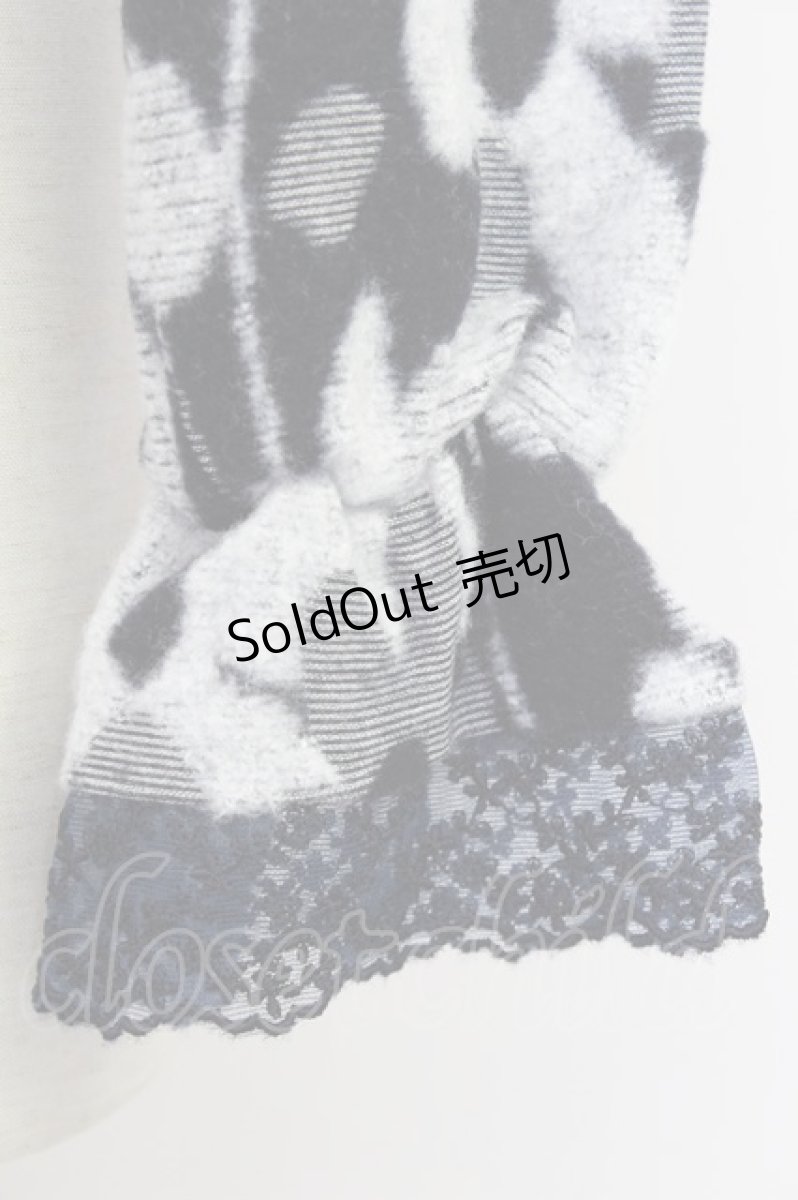 画像3: 【SALE】axes femme / 肩開き花柄起毛カットプルオーバー M 紺 T-24-03-14-005-AX-TO-SZ-ZT002 (3)