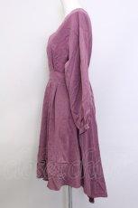 画像4: 【SALE】axes femme POETIQUE /Vネックフィッシュテールワンピース M ワイン T-24-03-15-042-AX-OP-SZ-ZH (4)