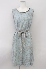 Franche Lippee / うさぎさんノースリーブワンピース  サックス T-24-03-16-031-LO-OP-UT-ZY