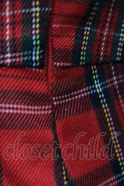 画像8: Swankiss / チェックレースレイヤードワンピース  赤 T-24-03-16-032-CA-OP-UT-ZT310