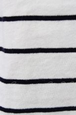 画像3: 【SALE】E hyphen world gallery / 20/-OE天竺UネックTシャツ  シロ×クロ T-24-03-19-027-LO-TS-IG-ZT414 (3)