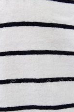 画像4: 【SALE】E hyphen world gallery / 20/-OE天竺UネックTシャツ  シロ×クロ T-24-03-19-027-LO-TS-IG-ZT414 (4)