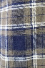 画像5: 【SALE】E hyphen world gallery / ネルシャツワンピース  カーキ×ネイビー T-24-03-19-040-LO-OP-IG-ZT415 (5)