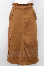 画像1: 【SALE】E hyphen world gallery PEACE / ツイルフラップポケットスカート  ブラウン T-24-03-19-045-LO-SK-IG-ZT415 (1)