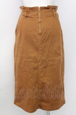 画像2: 【SALE】E hyphen world gallery PEACE / ツイルフラップポケットスカート  ブラウン T-24-03-19-045-LO-SK-IG-ZT415 (2)