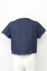 画像2: 【SALE】E hyphen world gallery / フリンジヘムオーバーシャツ  インディゴ T-24-03-19-007-LO-BL-IG-ZT413 (2)