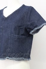 画像3: 【SALE】E hyphen world gallery / フリンジヘムオーバーシャツ  インディゴ T-24-03-19-007-LO-BL-IG-ZT413 (3)