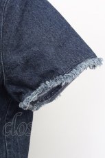 画像4: 【SALE】E hyphen world gallery / フリンジヘムオーバーシャツ  インディゴ T-24-03-19-007-LO-BL-IG-ZT413 (4)