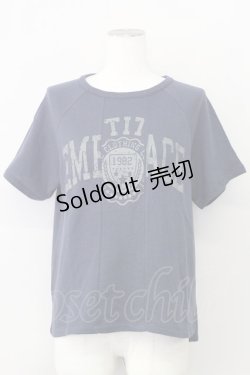 画像1: E hyphen world gallery PEACE / リメイク風カレッジプリントTシャツ  ネイビー T-24-03-19-008-LO-TS-IG-ZT413