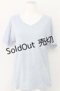 E hyphen world gallery PEACE / フロントポケットTシャツ  サックス T-24-03-19-012-LO-TS-IG-ZT413