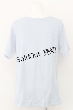 画像2: E hyphen world gallery PEACE / フロントポケットTシャツ  サックス T-24-03-19-012-LO-TS-IG-ZT413