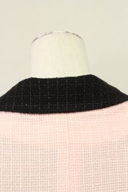 画像3: MALKOMALKA / /ラメ織ベスト  ピンク×黒 T-24-03-20-022-PU-JA-IW-ZT389