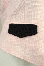 画像6: 【SALE】MALKOMALKA / /ラメ織ベスト  ピンク×黒 T-24-03-20-022-PU-JA-IW-ZT389 (6)