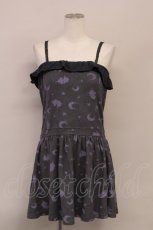 画像1: 【SALE】Candy Stripper //ナイトスカイユニコーンプリントキャミワンピ  グレー×ラベンダー T-24-03-20-029-PU-OP-IW-ZT389 (1)
