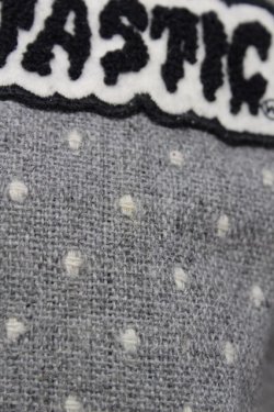 画像5: WORLD WIDE LOVE!(Rydia) / /ドット柄ブルゾン  グレー×白 T-24-03-20-007-PU-JA-IW-ZT-C044