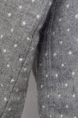 画像6: WORLD WIDE LOVE!(Rydia) / /ドット柄ブルゾン  グレー×白 T-24-03-20-007-PU-JA-IW-ZT-C044