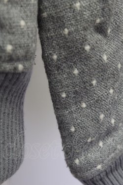 画像8: WORLD WIDE LOVE!(Rydia) / /ドット柄ブルゾン  グレー×白 T-24-03-20-007-PU-JA-IW-ZT-C044