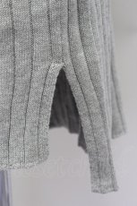 画像3: 【SALE】E hyphen world gallery / ノースリーブリブ編みＩラインワンピース  グレー T-24-03-21-023-LO-OP-IG-ZT128 (3)