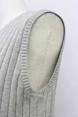 画像4: 【SALE】E hyphen world gallery / ノースリーブリブ編みＩラインワンピース  グレー T-24-03-21-023-LO-OP-IG-ZT128 (4)