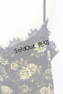 画像6: 【SALE】E hyphen world gallery HARU / ローズベロアキャミワンピース  クロ T-24-03-21-025-LO-OP-IG-ZT354