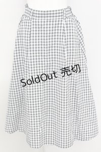 E hyphen world gallery PEACE / ベルト付きロングスカート【ベルト欠品】  クロ×シロ T-24-03-21-030-LO-SK-IG-ZT354