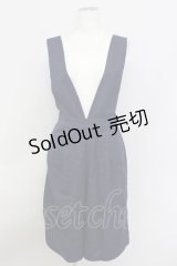E hyphen world gallery PEACE / Vネックジャンパーパンツ  ネイビー T-24-03-21-035-LO-PA-IG-ZT350