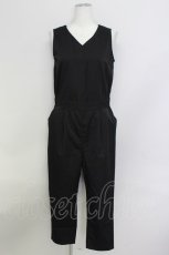 画像1: 【SALE】E hyphen world gallery PEACE / Vネックオールインワン  クロ T-24-03-21-037-LO-OP-IG-ZT350 (1)