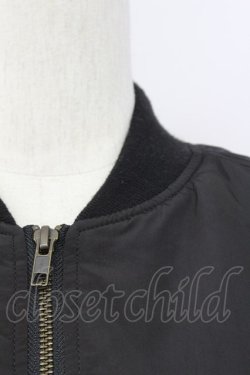 画像3: E hyphen world gallery PEACE / オーバーサイズMA-1ブルゾン  クロ T-24-03-21-004-LO-JA-IG-ZT-C013