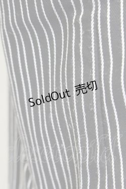 画像4: 【SALE】E hyphen world gallery PEACE / ストライプフリルトップス  クロ T-24-03-21-009-LO-TO-IG-ZT127