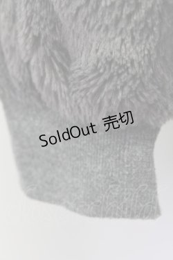 画像5: 【SALE】E hyphen world gallery PEACE / ファースリーブプルオーバー  グレー T-24-03-21-010-LO-TO-IG-ZT127