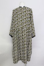 画像2: 【SALE】E hyphen world gallery PEACE / レーストリミング花柄ガウン  クロ×ブラウン T-24-03-21-011-LO-TO-IG-ZT127 (2)