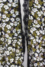 画像3: 【SALE】E hyphen world gallery PEACE / レーストリミング花柄ガウン  クロ×ブラウン T-24-03-21-011-LO-TO-IG-ZT127 (3)