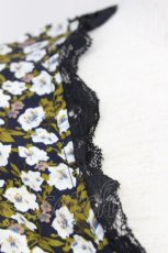 画像5: 【SALE】E hyphen world gallery PEACE / レーストリミング花柄ガウン  クロ×ブラウン T-24-03-21-011-LO-TO-IG-ZT127 (5)