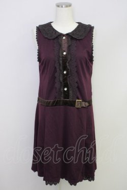 画像1: axes femme / ワンピース  ボルドー T-24-03-22-023-AX-OP-SZ-ZT079
