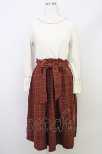 axes femme / ワンピース  オフ×ブラウン T-24-03-22-018-AX-OP-SZ-ZT079